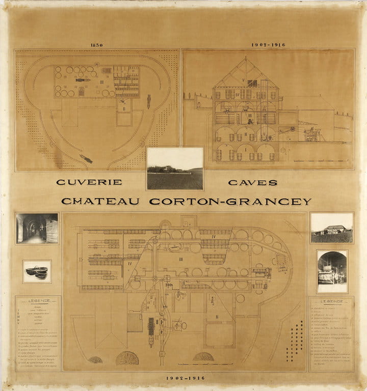 Plan de la Cuverie Corton Grancey