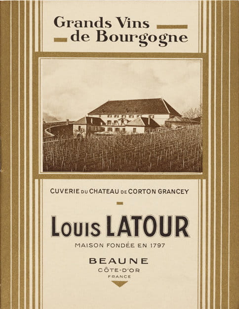 Première brochure commerciale Louis Latour