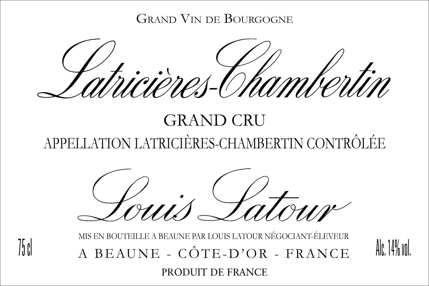 Latricières-Chambertin Grand Cru - Maison Louis Latour