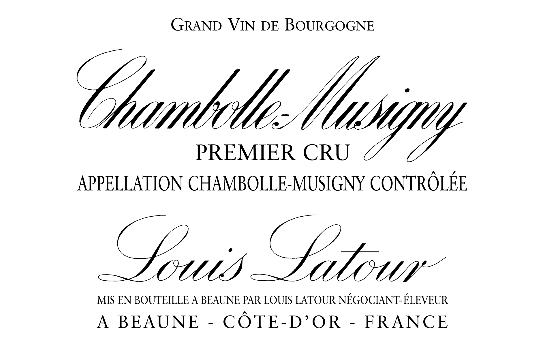Chambolle-Musigny 1er Cru - Maison Louis Latour