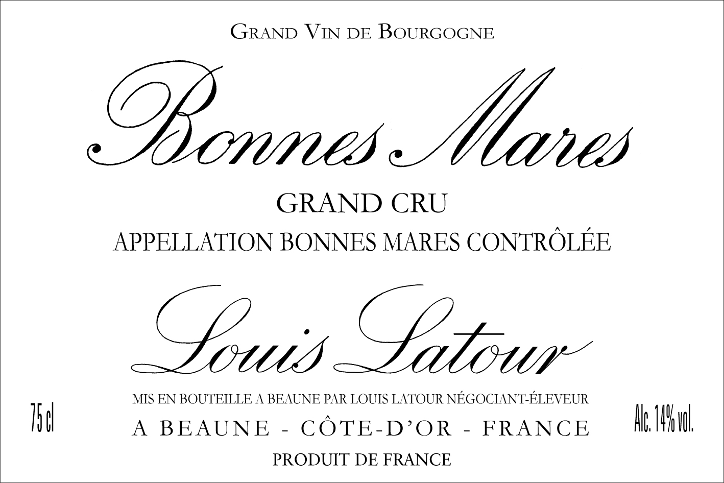 Bonnes Mares Grand Cru - Maison Louis Latour