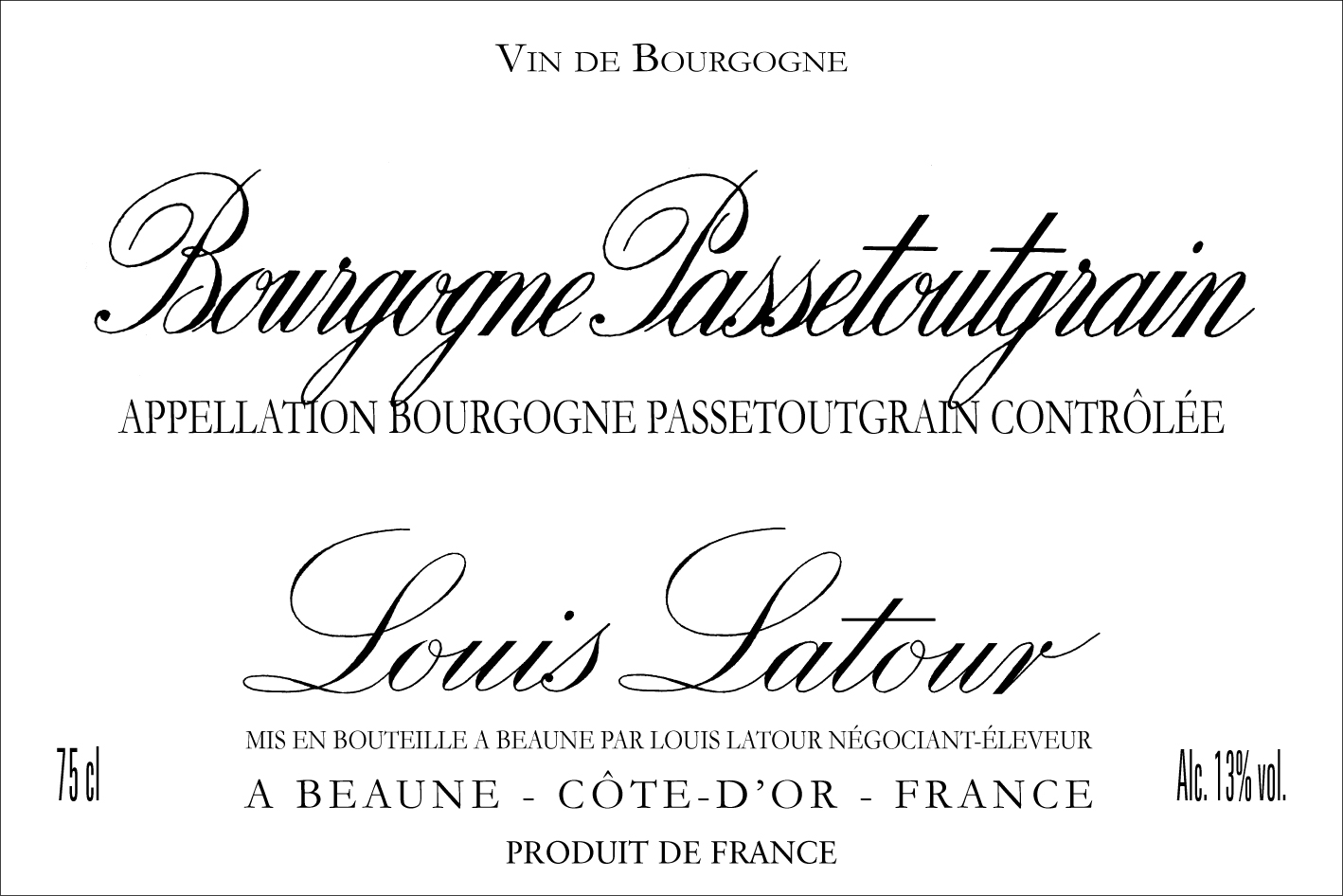 Bourgogne Passetoutgrain 2020 - Maison Louis Latour