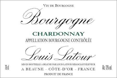 Bourgogne Chardonnay - Maison Louis Latour